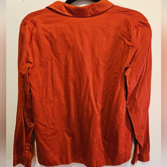 COS Deep Red Button Down Shirt - Picture 3 of 4